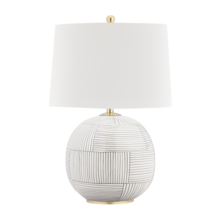 Hudson Valley L1380-AGB/ST - 1 LIGHT TABLE LAMP