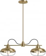  23660-CH02-BGL - MODERN FARM 2 LIGHT LINEAR CHANDELIER