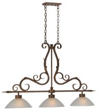  115763 - 49" Long Zamora 3 Light Island Pendant