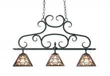 2nd Avenue Designs White 116150 - 36" Long Bandolei 3 Light Island Pendant