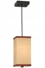  143260 - 6"Sq Charisma Fabric Pendant