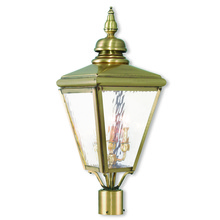  20433-01 - 3 Light Antique Brass Post-Top Lantern