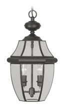  2255-04 - 2 Light Black Outdoor Chain Lantern
