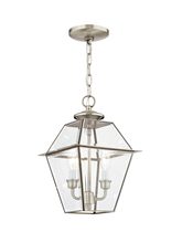  2285-91 - 2 Light BN Outdoor Chain-Hang Lantern