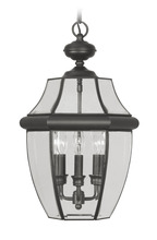  2355-04 - 3 Light Black Outdoor Chain Lantern