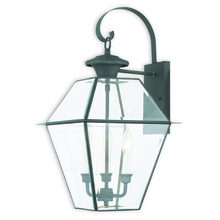 2381-61 - 3 Light Charcoal Outdoor Wall Lantern
