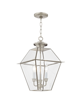  2385-91 - 3 Light BN Outdoor Chain-Hang Lantern