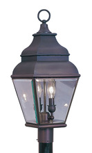  2592-07 - 2 Light Bronze Outdoor Post Lantern