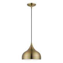  40982-01 - 1 Light Antique Brass Pendant