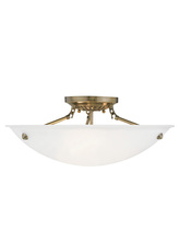  4274-01 - 3 Light Antique Brass Ceiling Mount