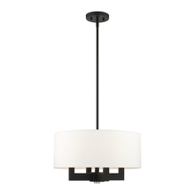  48784-04 - 4 Lt Black Chandelier