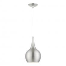  49016-91 - 1 Light Brushed Nickel with Polished Chrome Accents Mini Pendant