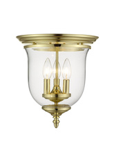  5021-02 - 3 Light Polished Brass Ceiling Mount