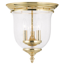  5024-02 - 3 Light Polished Brass Ceiling Mount