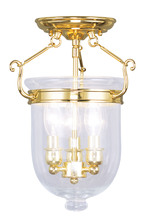  5061-02 - 3 Light Polished Brass Ceiling Mount
