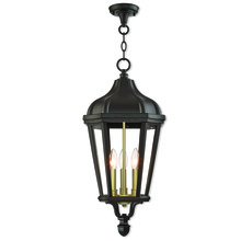  76193-07 - 3 Lt BZ Outdoor Pendant Lantern