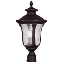  7859-07 - 3 Light Bronze Outdoor Post Lantern