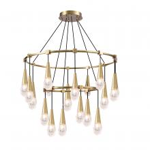 Kanova Lighting KCH3104-18BS - Ayla 2-tier Round Chandelier -small