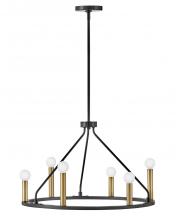  83155BK - Medium Single Tier Chandelier