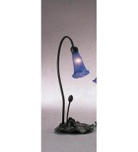  12500 - 16" High Blue Pond Lily Mini Lamp