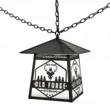 172002 - 16"Sq Personalized Old Forge Fitness Pendant