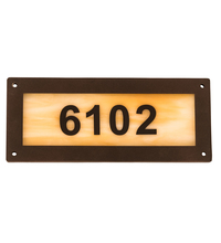 Meyda Green 195165 - 9.5" Wide Personalized Street Address Sign