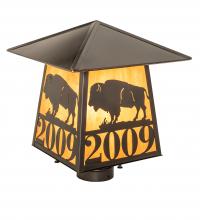  250013 - 12" Square Personalized Buffalo Post Mount