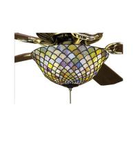  27451 - 12"W Fishscale Fan Light Fixture