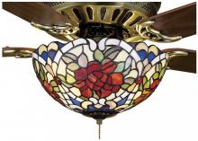  27458 - 12"W Renaissance Rose Fan Light Fixture