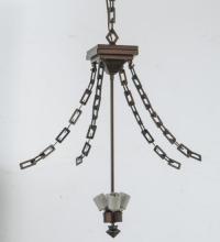  36195 - 24"W Mission 4 Chain Inverted Pendant Hardware