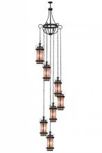 Meyda Blue 156603 - 45" Wide Castellon 7 Light Cascading Pendant