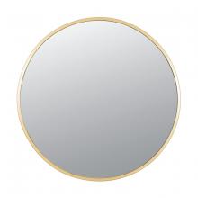  428A01GO - Cottage 30-in Round Mirror - Gold