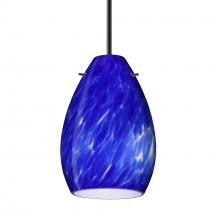 Besa Lighting 1BC-171386-BK - Besa Pendant Pera 6, Black Finish, Blue Cloud 1x50W Candelabra