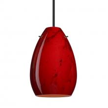 Besa Lighting 1BC-1713MA-BK - Besa Pendant Pera 6, Black Finish, Magma 1x50W Candelabra
