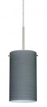 Besa Lighting 1BC-4404TN-SN-L - Besa Stilo 7 Pendant Satin Nickel Titan 1x50W Candelabra, 15Ft. Cord