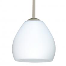 Besa Lighting 1TT-412207-SN - Besa Bolla Pendant Satin Nickel Opal Matte 1x50W Candelabra