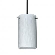 Besa Lighting 1TT-440419-MED-BK - Besa Stem Stilo 7 Pendant Black Carrera 1x40W B10 Med