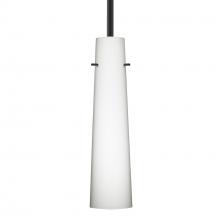 Besa Lighting 1TT-567407-BK - Besa Camino Stem Pendant Black Opal Matte 1x40W 40W MAX E12 Base