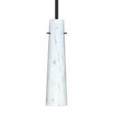 Besa Lighting 1TT-567419-BK - Besa Camino Stem Pendant Black Carrera 1x40W 40W MAX E12 Base
