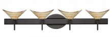 Besa Lighting 4SW-191383-LED-BR - Besa Wall Hoppi Bronze Mocha 4x3W LED