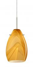 Besa Lighting B-1713HN-LED-SN - Besa Pendant for Multiport Canopy Pera 6 Satin Nickel Honey 1x5W LED