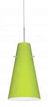 Besa Lighting J-412435-SN-L - Besa Cierro Pendant For Multiport Canopy Satin Nickel Chartreuse 1x100W Medium Base,