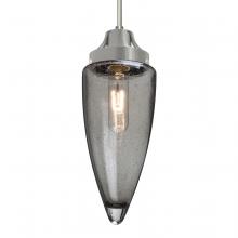 Besa Lighting J-SULUSM-SN-L - Besa, Sulu Cord Pendant For Multiport Canopy, Smoke Bubble, Satin Nickel Finish, 1x60
