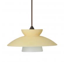 Besa Lighting RXP-271897-LED-BR - Besa Pendant Trilo 7 Bronze Champagne 1x5W LED