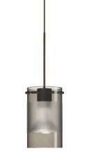 Besa Lighting RXP-6524ES-LED-BR - Besa Scope Pendant Rxp Smoke/Frost Bronze 1x5W LED Mr16