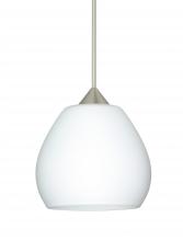 Besa Lighting X-560507-LED-SN-L - Besa Pendant For Multiport Canopy Tay Tay Satin Nickel Opal Matte 1x5W LED, 15Ft. Cor