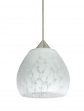 Besa Lighting X-560519-LED-SN-L - Besa Pendant For Multiport Canopy Tay Tay Satin Nickel Carrera 1x5W LED, 15Ft. Cord