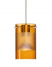 Besa Lighting X-6524EG-LED-SN-L - Besa Pendant For Multiport Canopy Scope Satin Nickel Armagnac/Frost 1x5W LED Mr16, 15