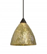 Besa Lighting X-EVEGS-BR-L - Besa, Eve Cord Pendant For Multiport Canopies, Stone Gold Foil, Bronze Finish, 1x50W