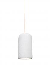 Besa Lighting X-GLIDEWH-LED-BR-L - Besa Glide Cord Pendant For Multiport Canopy, White, Bronze Finish, 1x2W LED, 15Ft. C